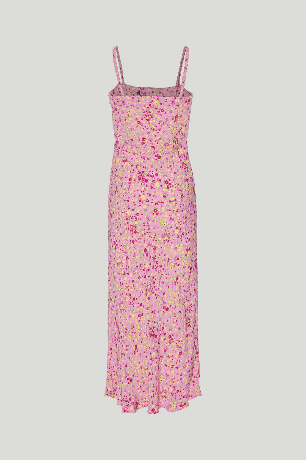 ROTATE BIRGER CHRISTENSEN Jacquard Midi Slip Dress in Pink Print