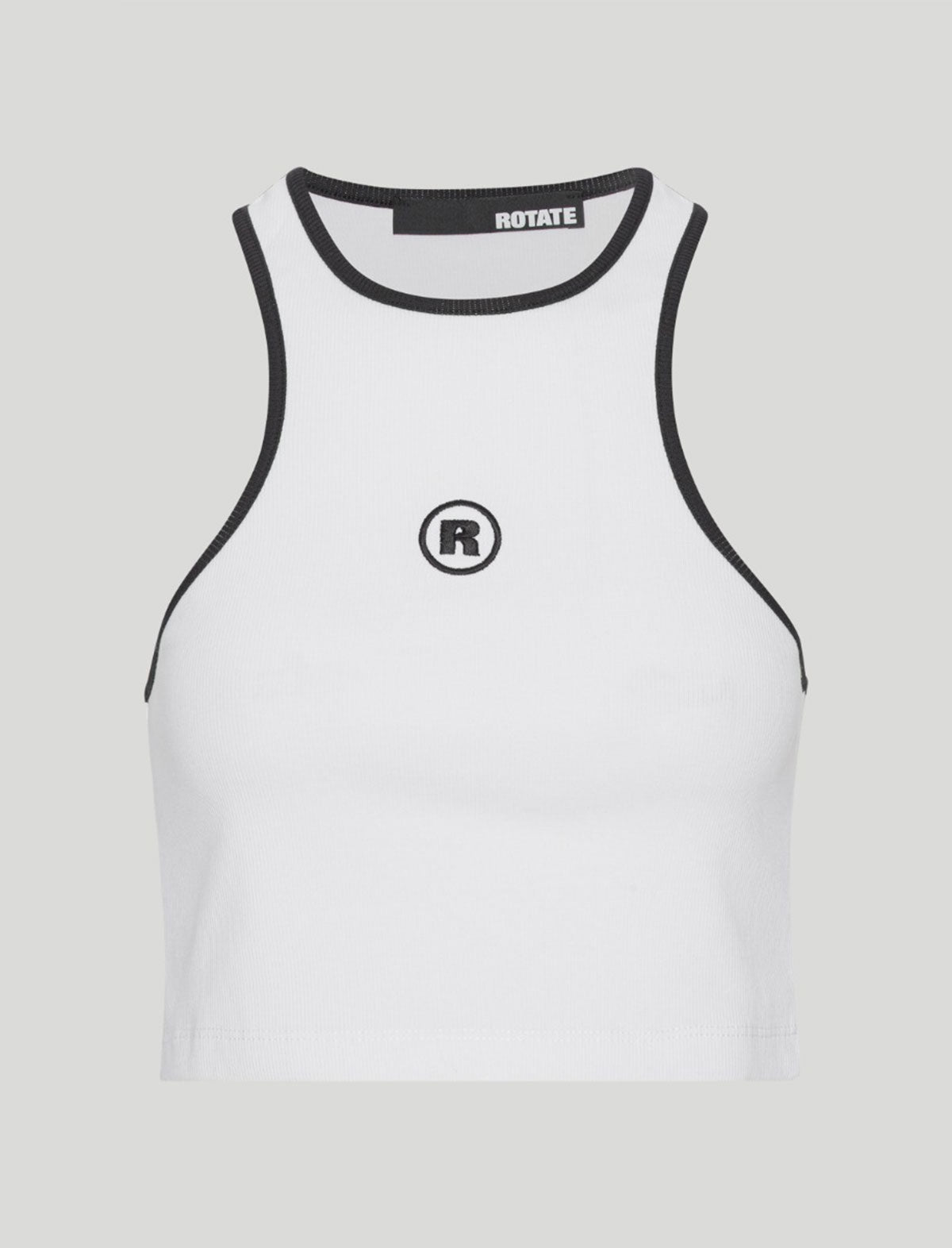 ROTATE SUNDAY 6 Organic Cotton Ribbed Tank Top in White