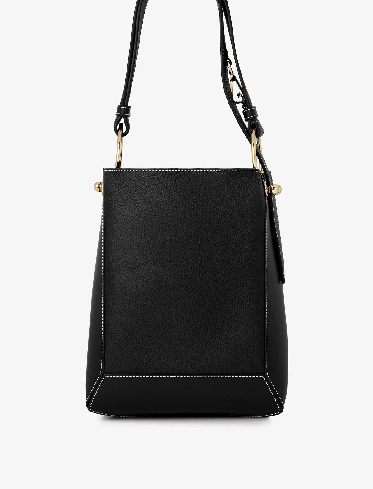 STRATHBERRY Lana Midi Bucket Bag In Black