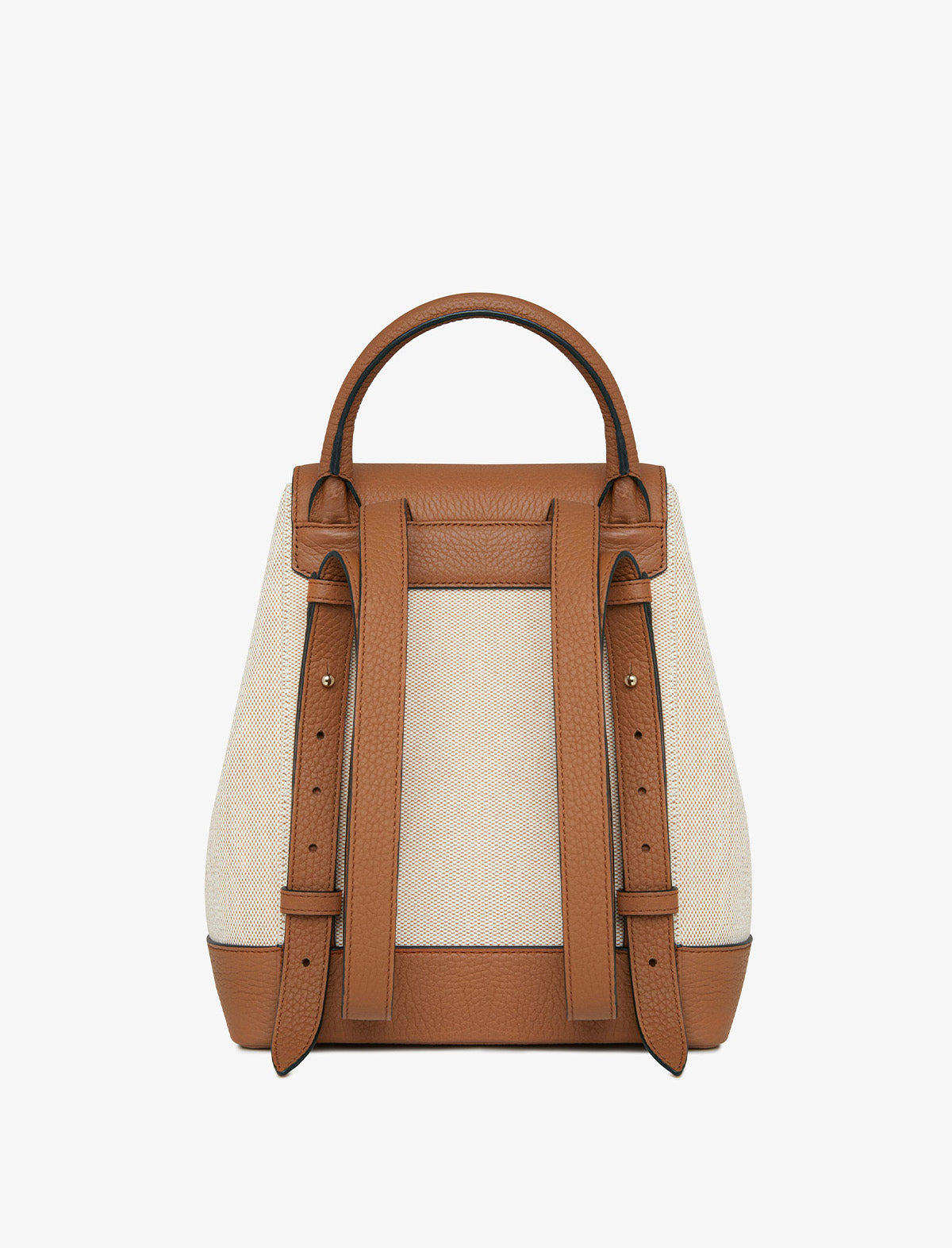 STRATHBERRY Osette Backpack In Canvas Ecru/Tan