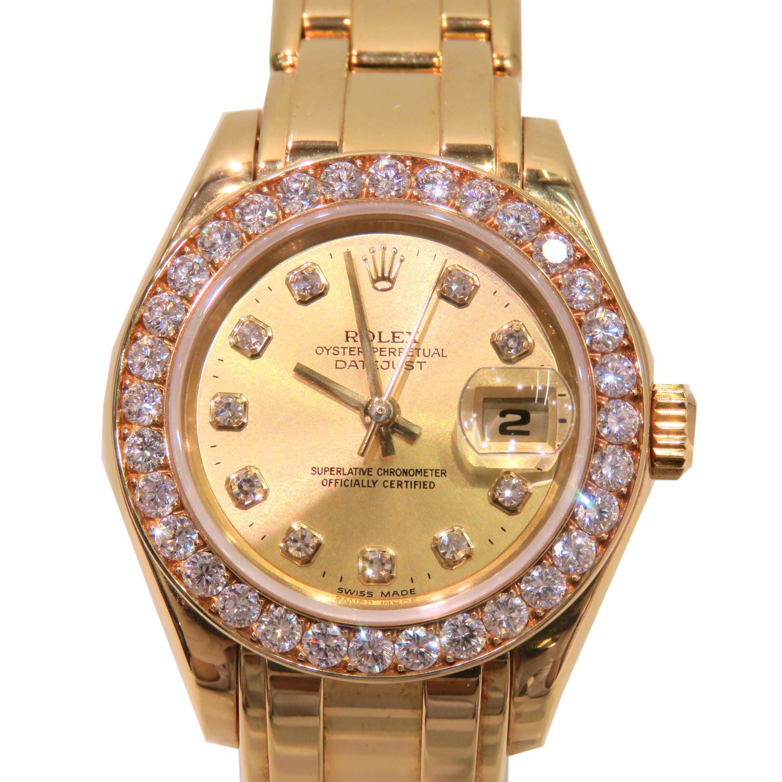 ROLEX LADY-DATEJUST 28 PEARL MASTER