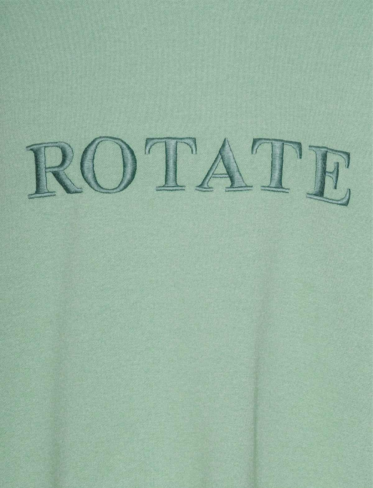 ROTATE SUNDAY 8 Sweat Logo Crewneck In Granite Green