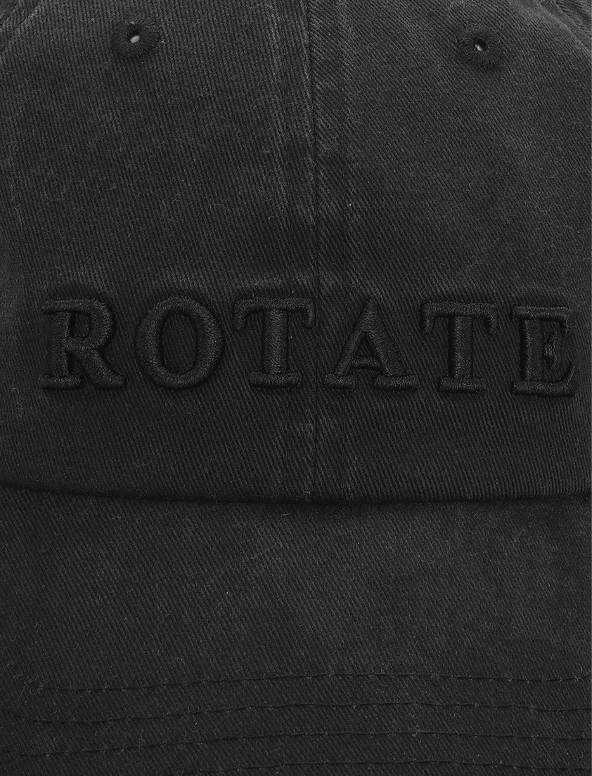 ROTATE SUNDAY 8 Canvas Logo Cap In Black