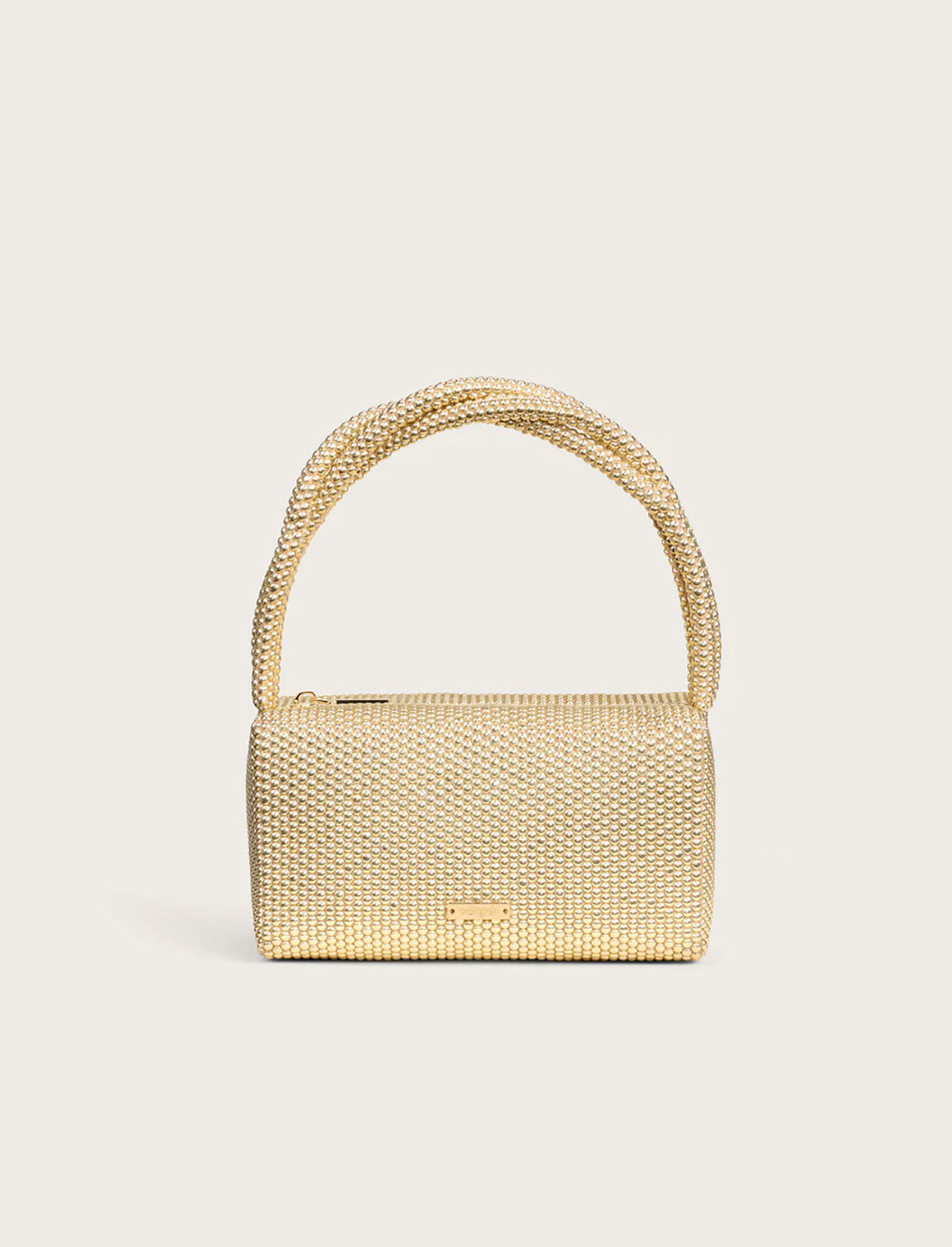 CULT GAIA Sienna Mini Top Handle Bag in Shiny Brass