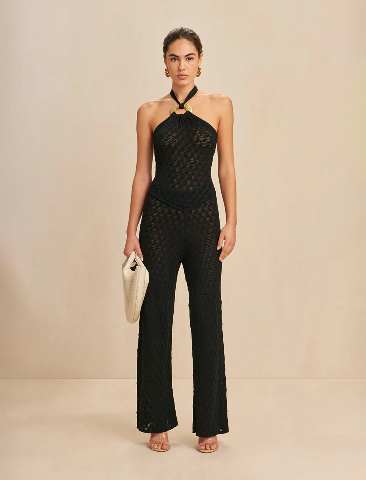 CULT GAIA Jayla Knit Pant in Black