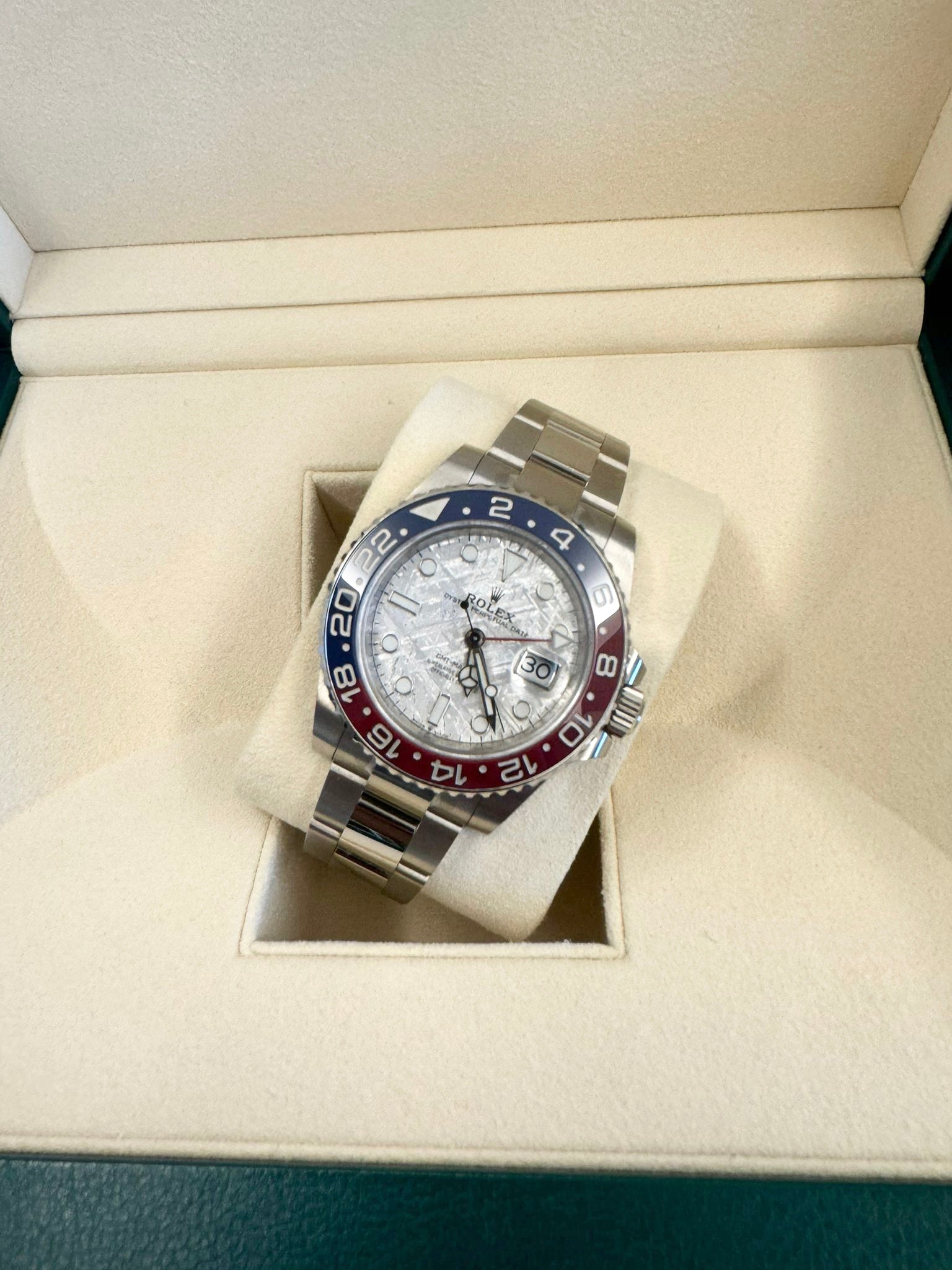 ROLEX GMT-MASTER II WHITE GOLD METEORITE DIAL 126719BLRO