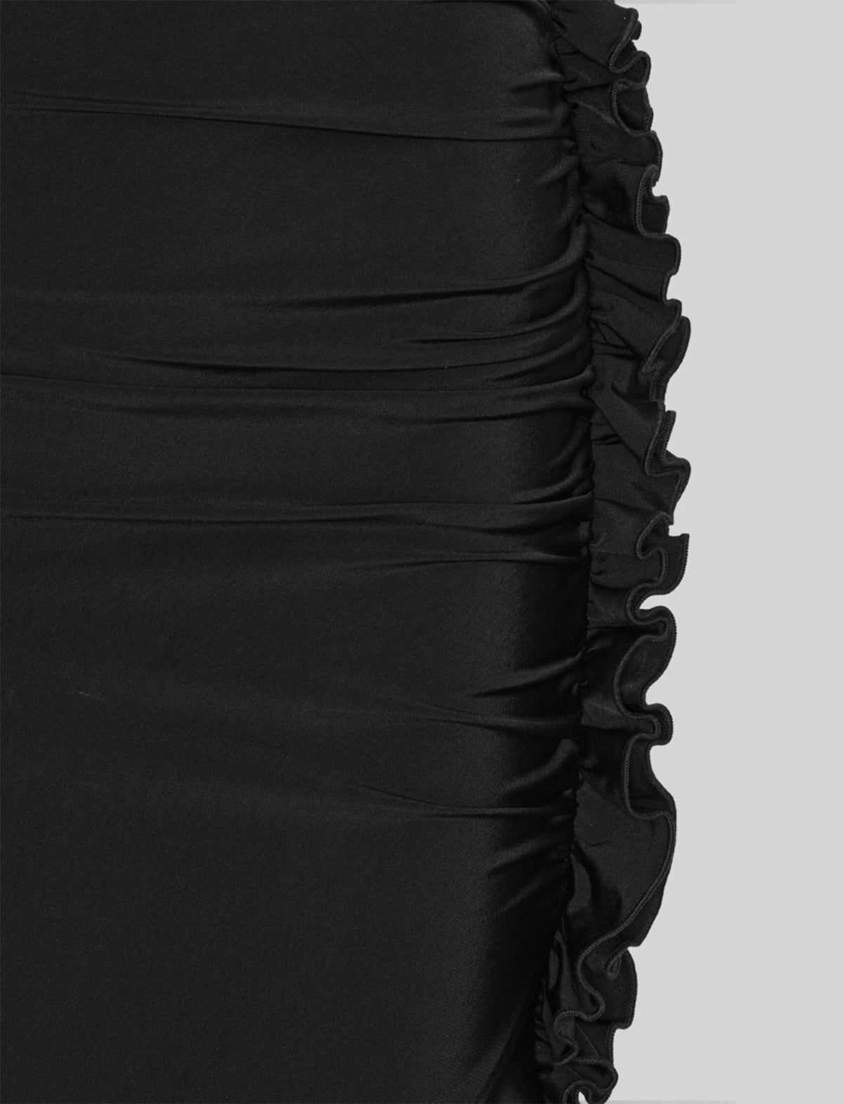 ROTATE BIRGER CHRISTENSEN Slinky Asymmetric Dress In Black
