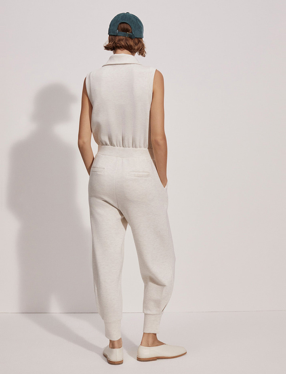VARLEY DoubleSoft™️ Madelyn Jumpsuit In Ivory Marl