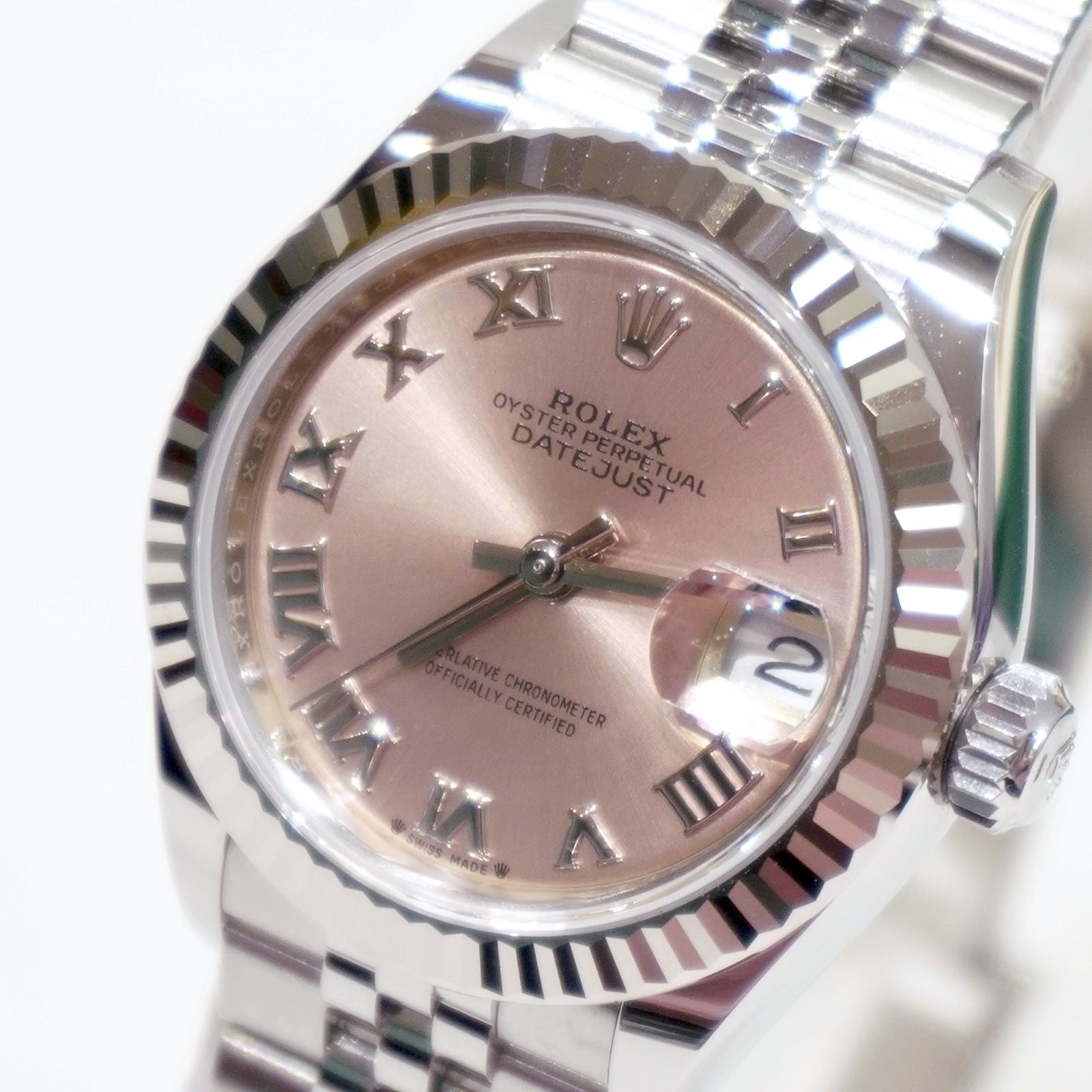 ROLEX LADY-DATEJUST 28 Pink Roman