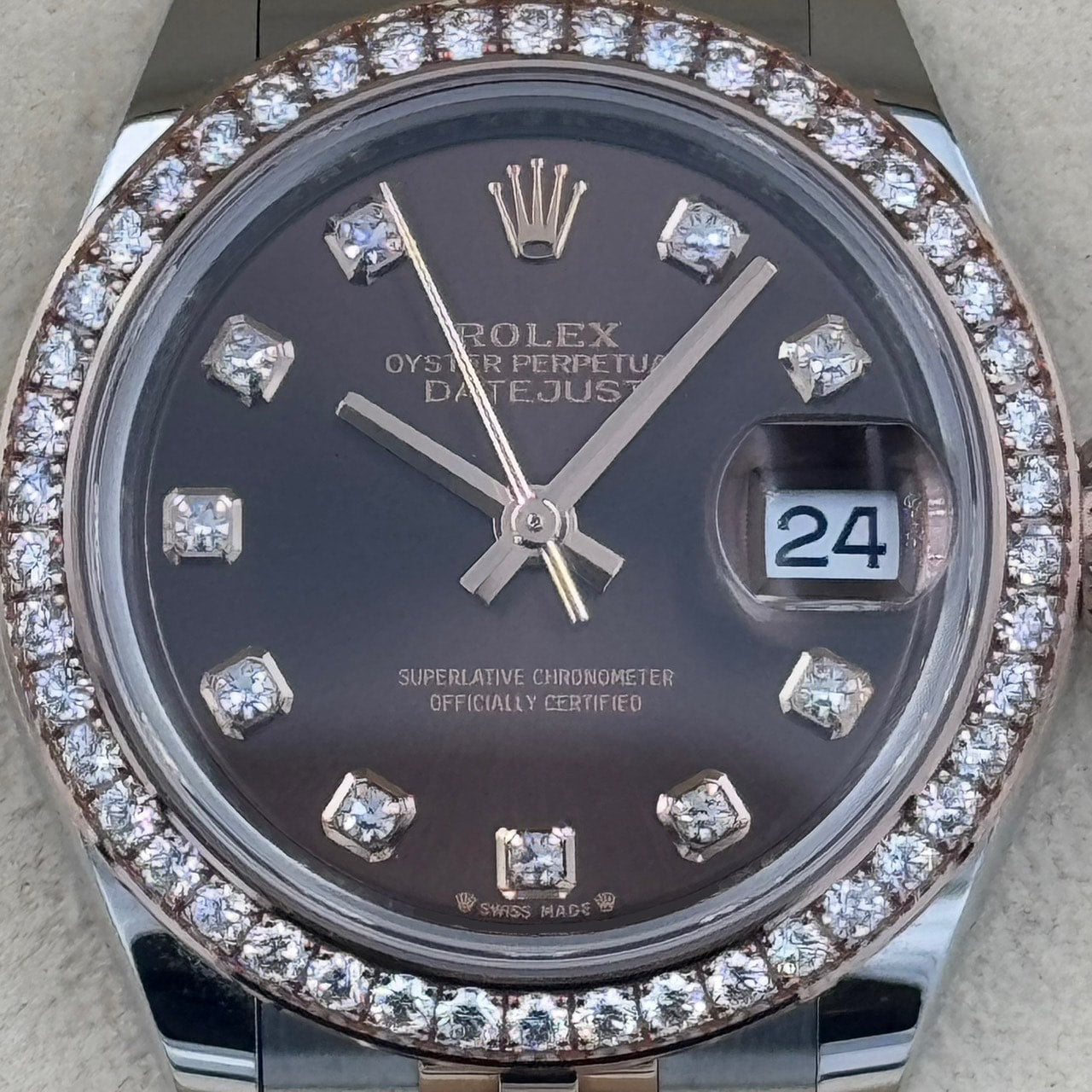 ROLEX LADY-DATEJUST 28 CHOCOLATE