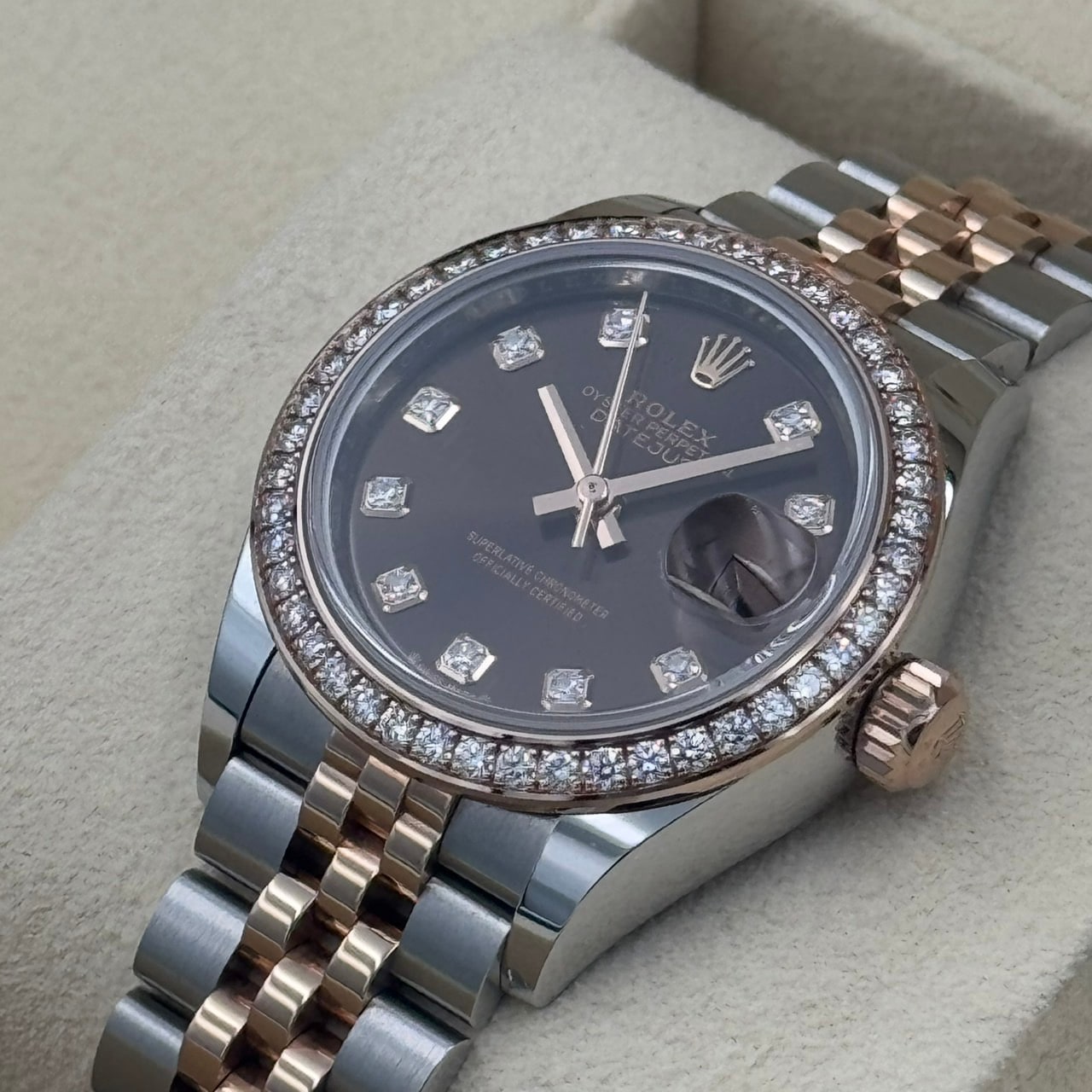 ROLEX LADY-DATEJUST 28 CHOCOLATE