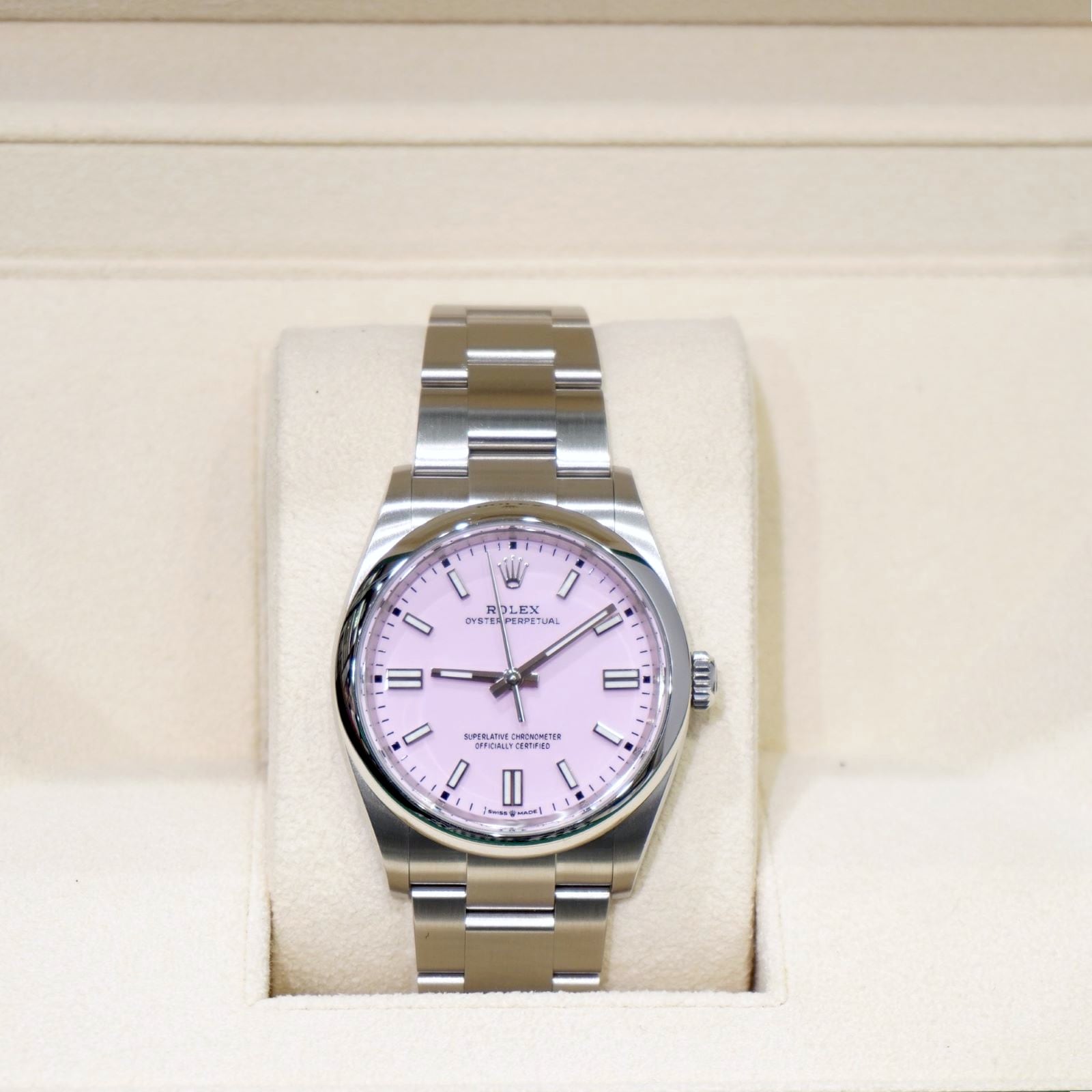 ROLEX OYSTER PERPETUAL 36 CANDY PINK