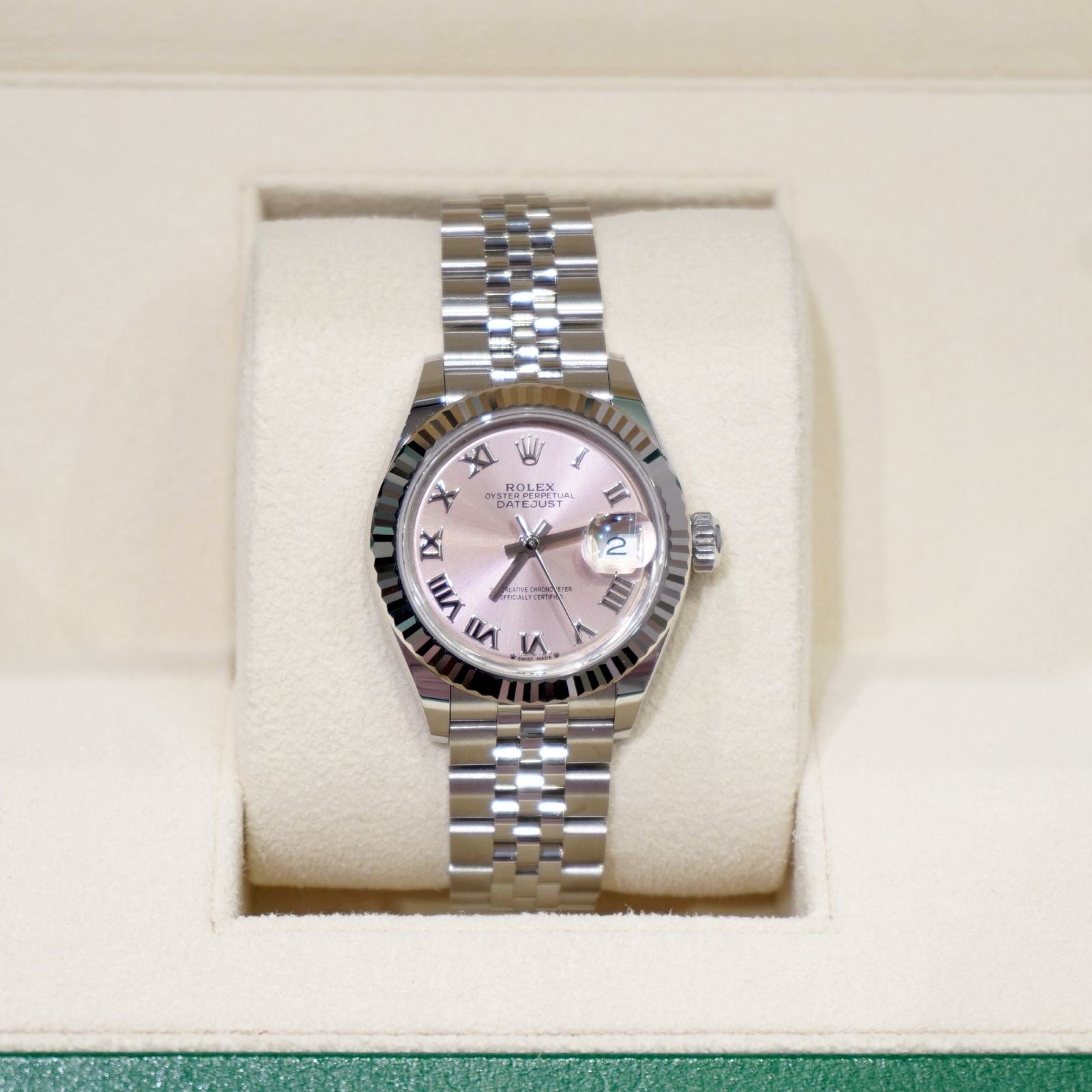 ROLEX LADY-DATEJUST 28 Pink Roman