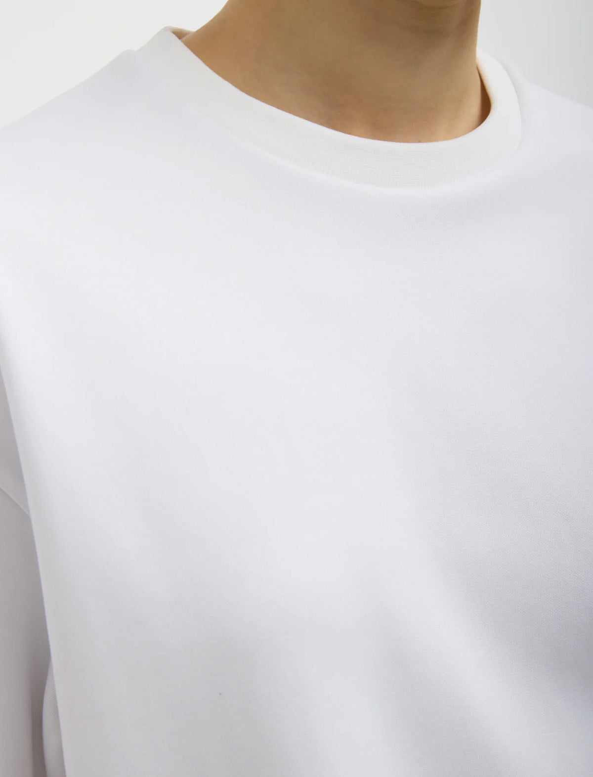 TIBI Active Knit Easy T-Shirt in White