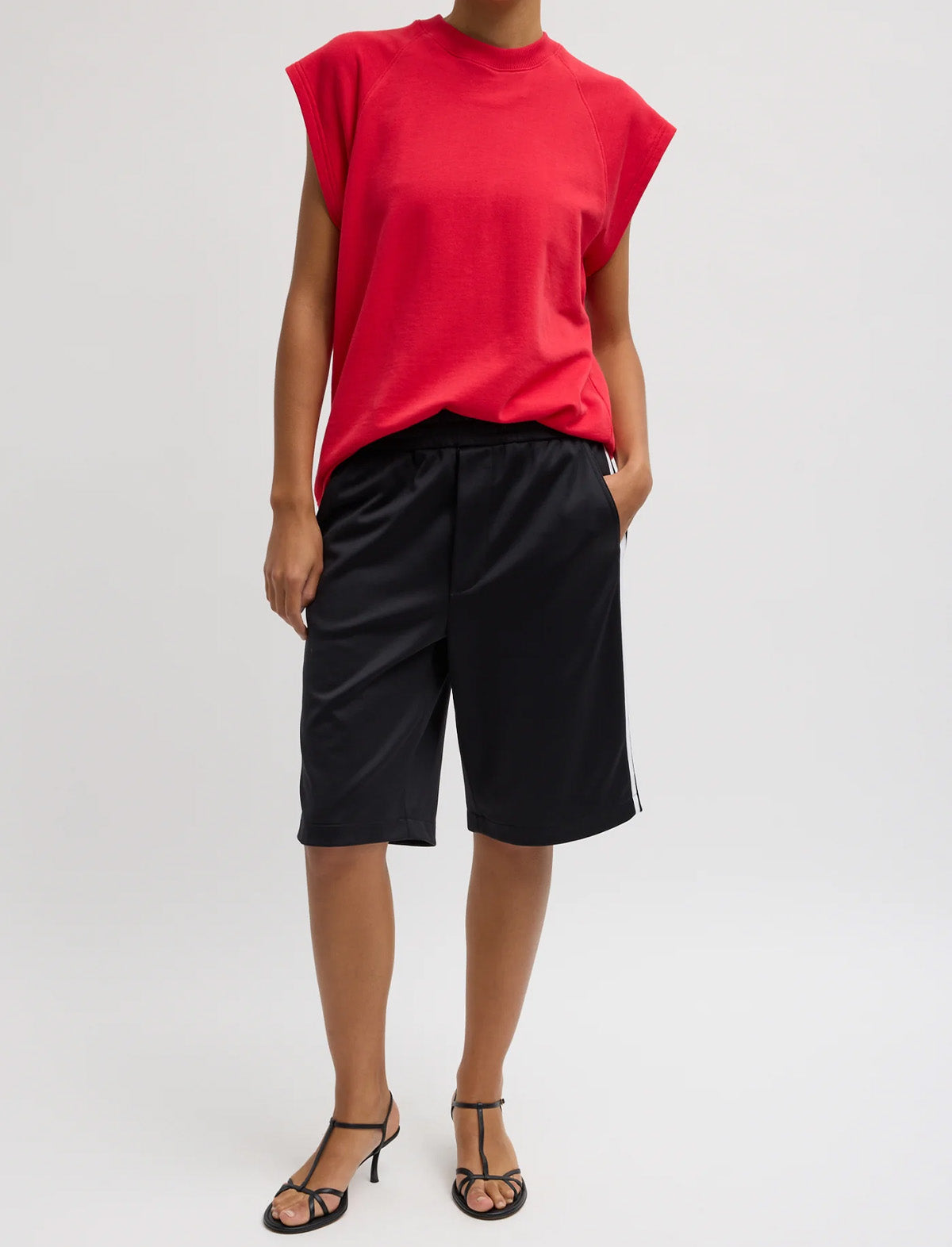 TIBI Active Knit Short in Black