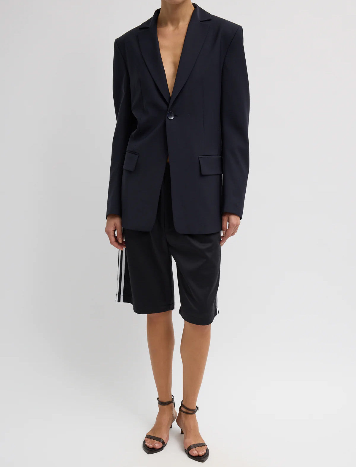 TIBI Active Knit Short in Black