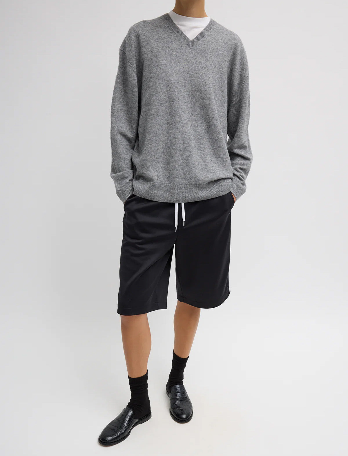 TIBI Active Knit Short in Black