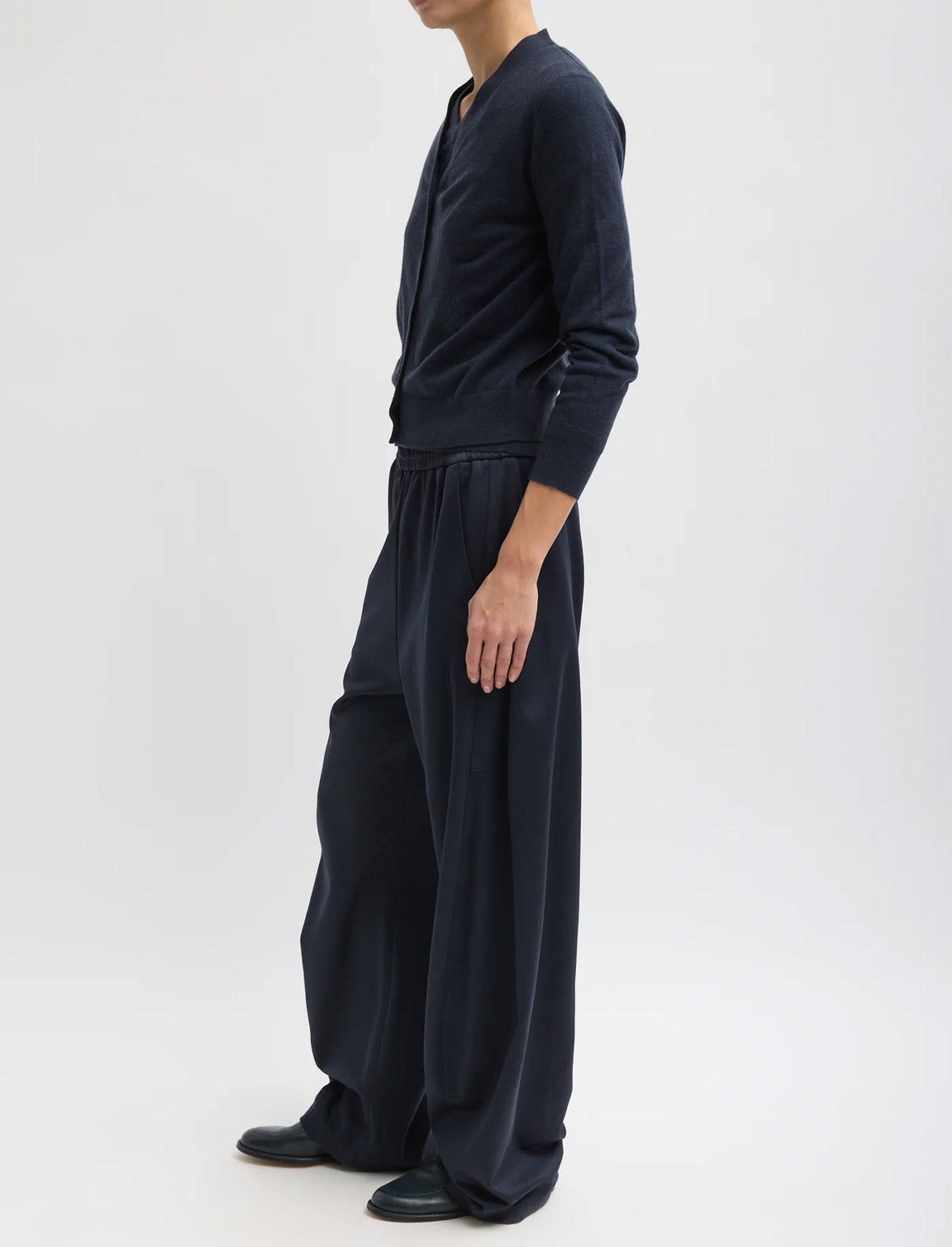TIBI Active Knit Winslow Pant in Navy