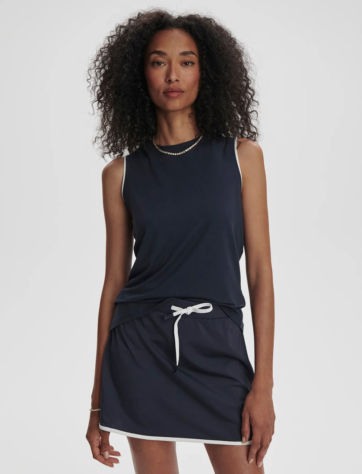 VARLEY Archer Mid-Rise Skort 13.5" in Blue Nights