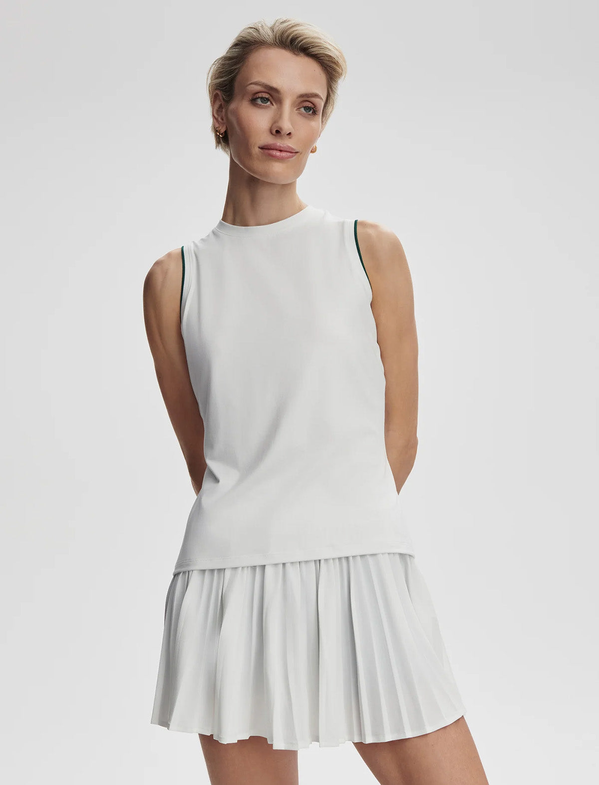 VARLEY Arton Performance Tank in White/Forest