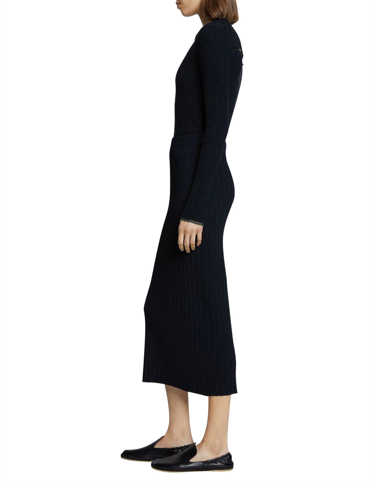 PROENZA SCHOULER WHITE LABEL Rib Knit Skirt in Black
