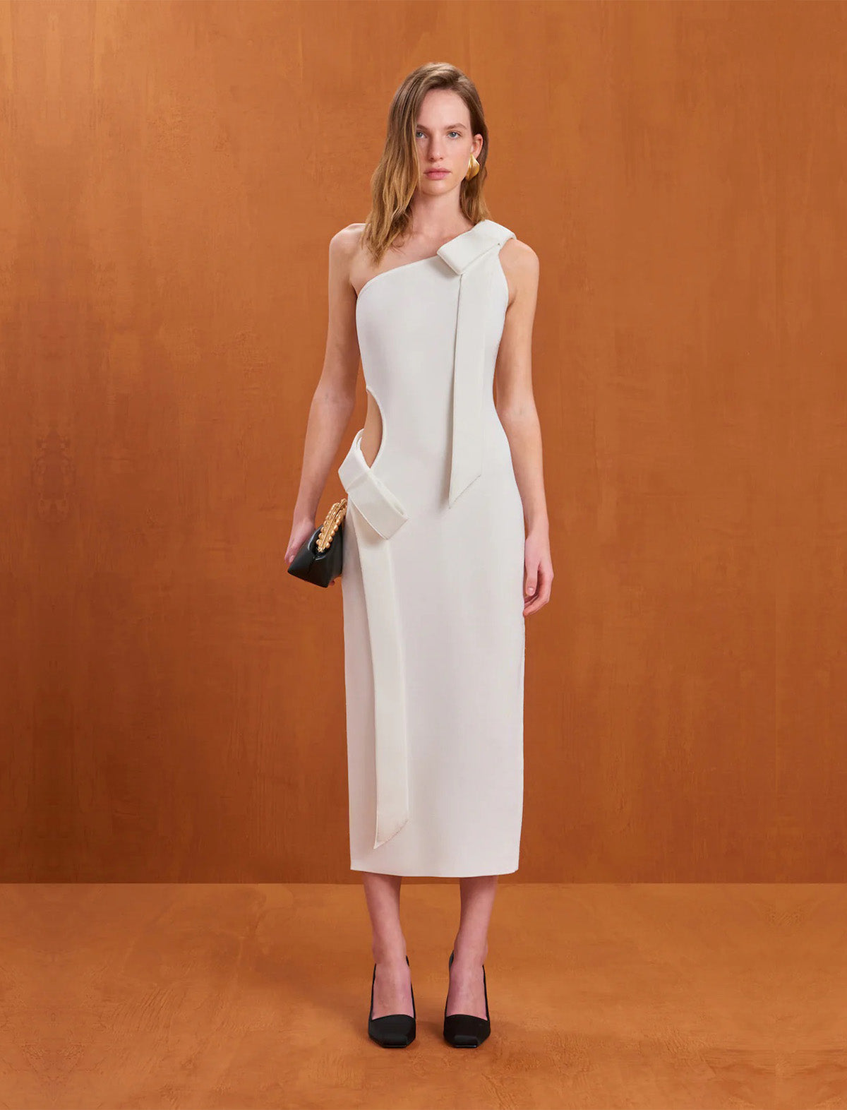 CULT GAIA Blenda Knit Dress In Off White