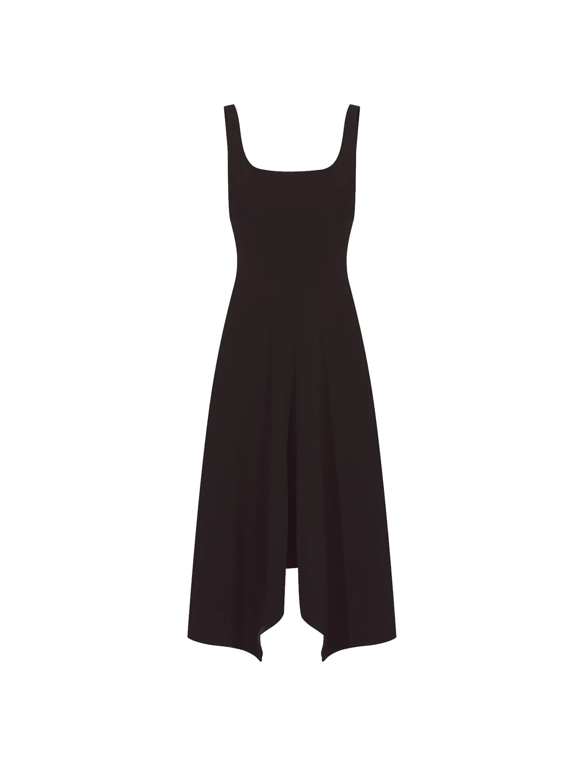 PROENZA SCHOULER WHITE LABEL Barre Aymmetrical Knit Dress in Black