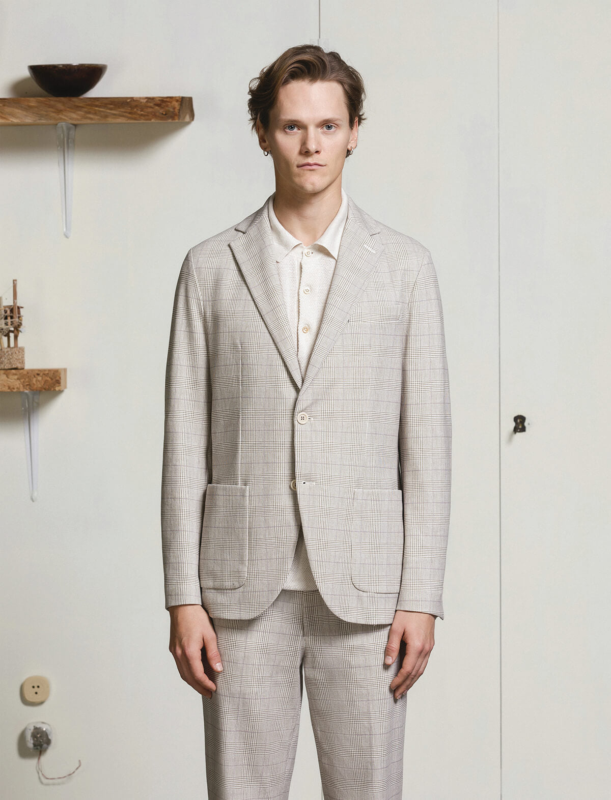 CIRCOLO 1901 Printed Piquet Blazer in Sabbi Wales