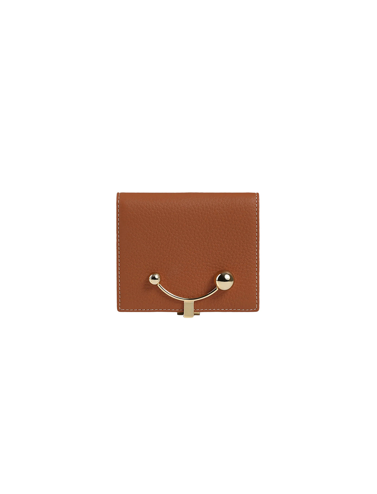 STRATHBERRY Crescent Wallet in Grain Leather Tan