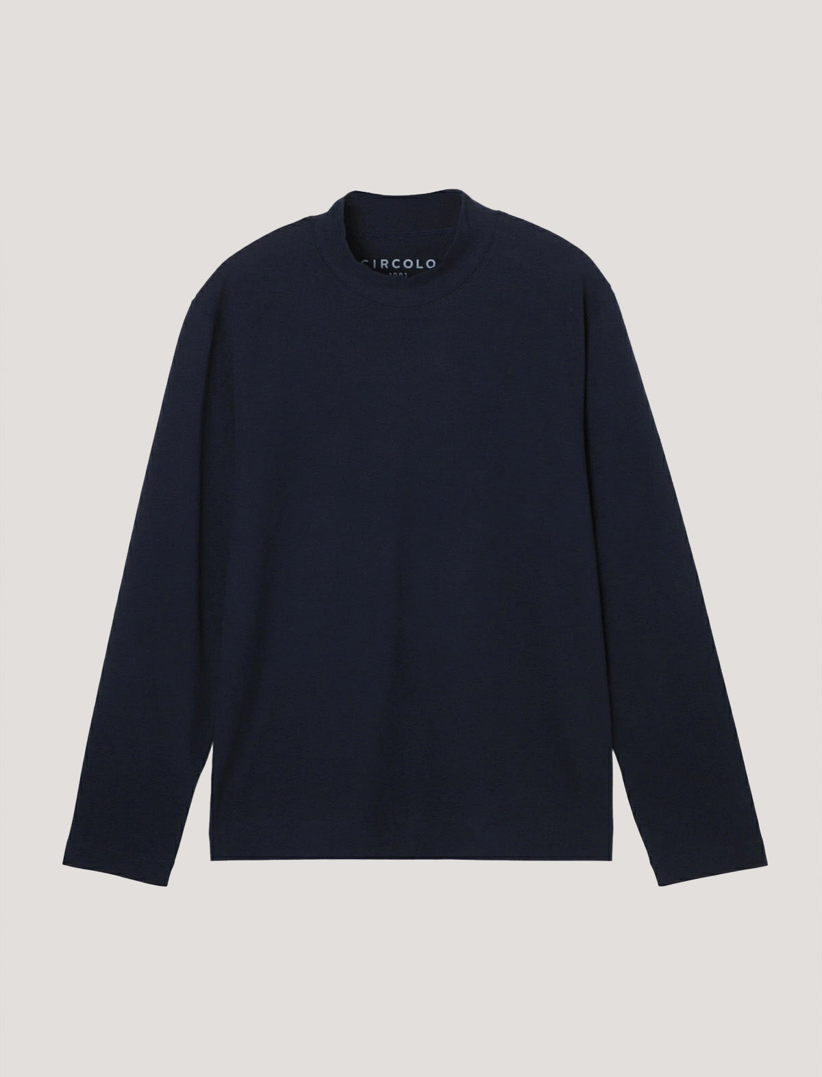 CIRCOLO 1901 Cashmere Touch Long Sleeve T-Shirt in Blue Notte