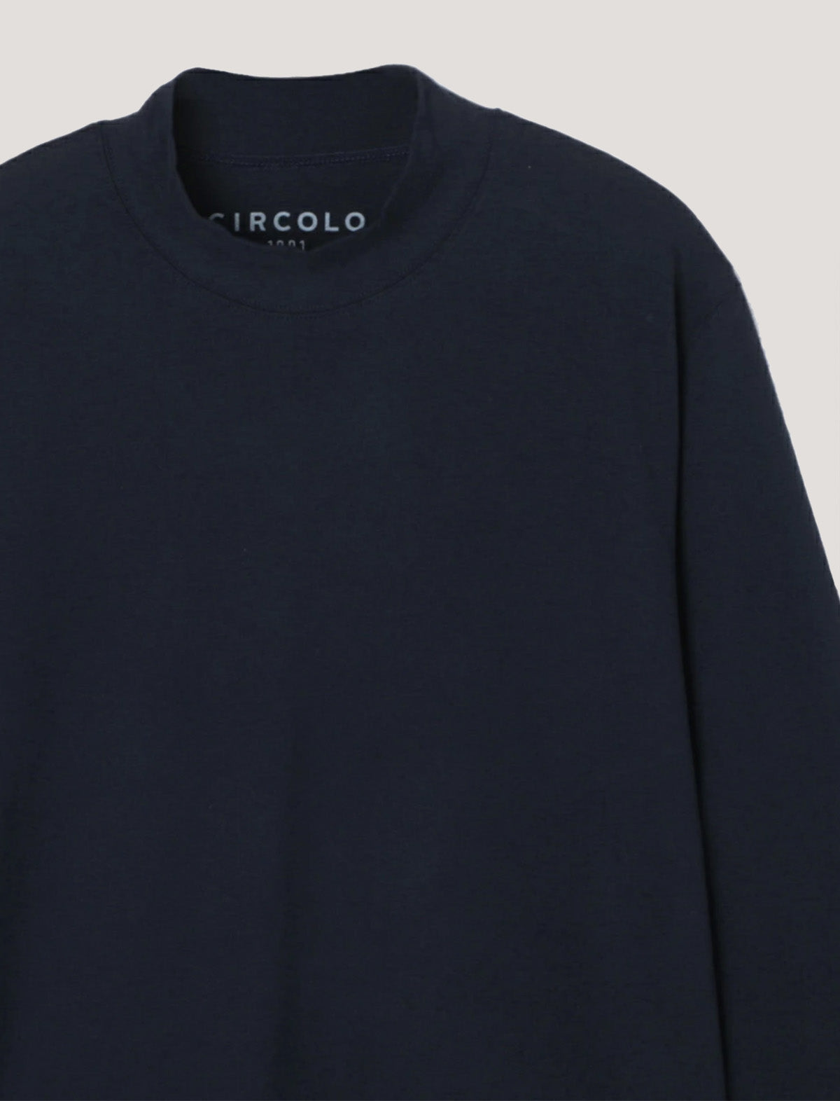 CIRCOLO 1901 Cashmere Touch Long Sleeve T-Shirt in Blue Notte