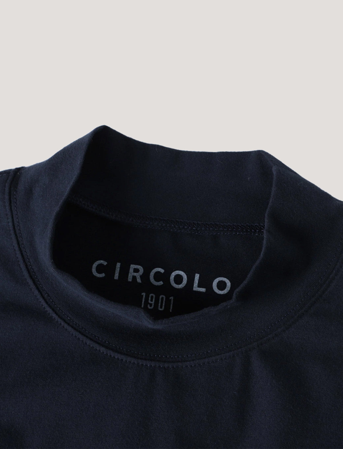 CIRCOLO 1901 Cashmere Touch Long Sleeve T-Shirt in Blue Notte