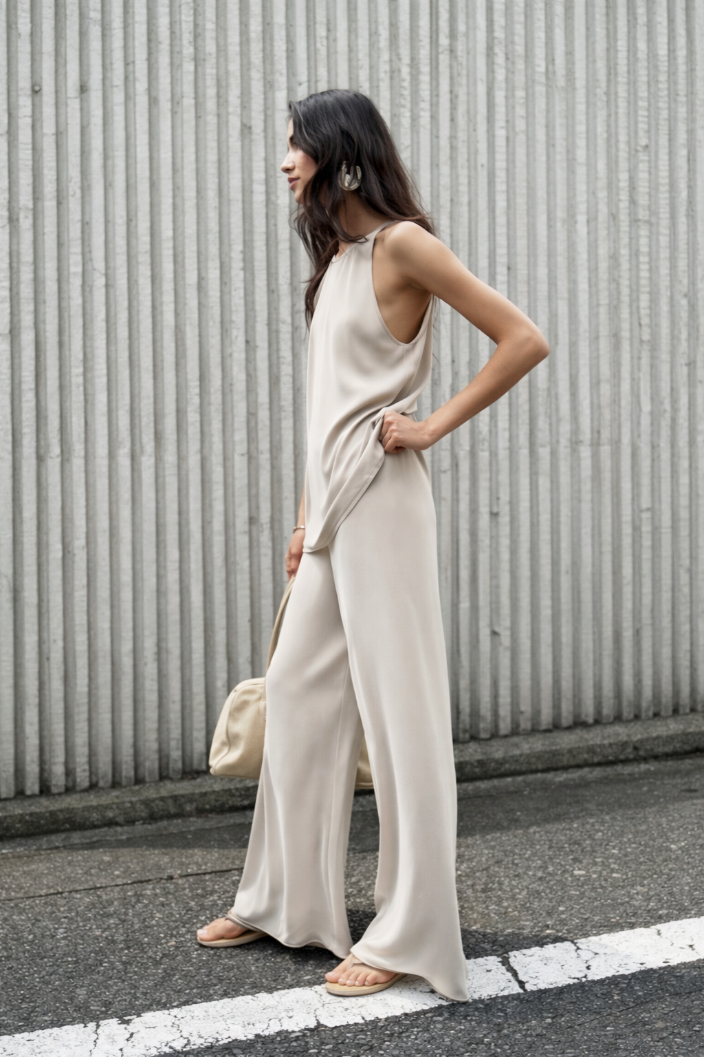 ORR Summer Lu Sleeveless Top in Beige