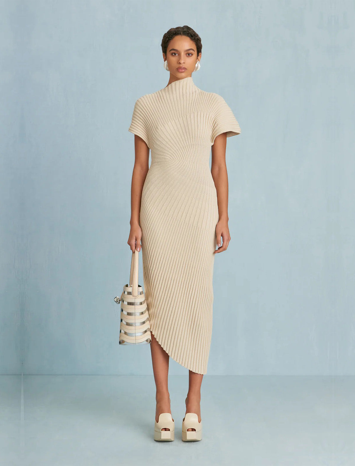 CULT GAIA Chrysta Knit Dress In Beach