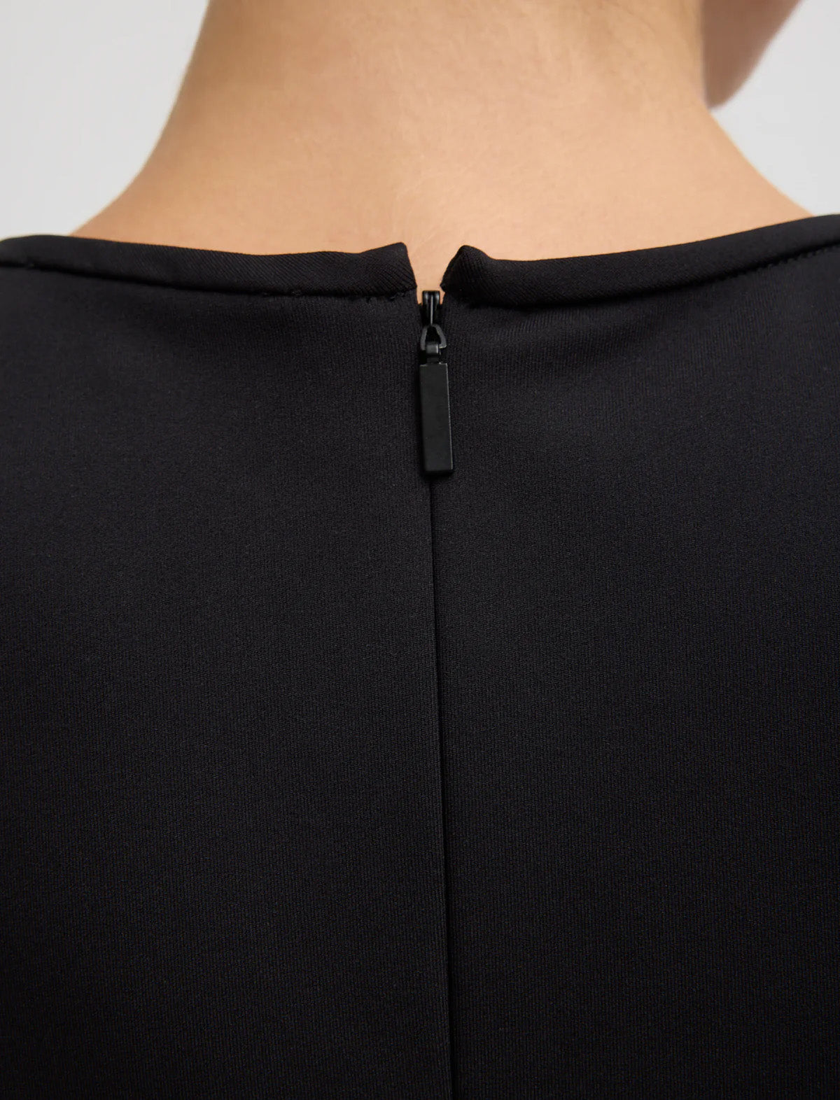 TIBI Compact Ultra Stretch Knit Sleeveless Dress in Black