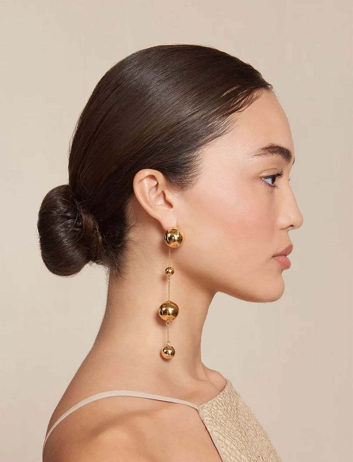 CULT GAIA Adrienne Earrings in Shiny Brass