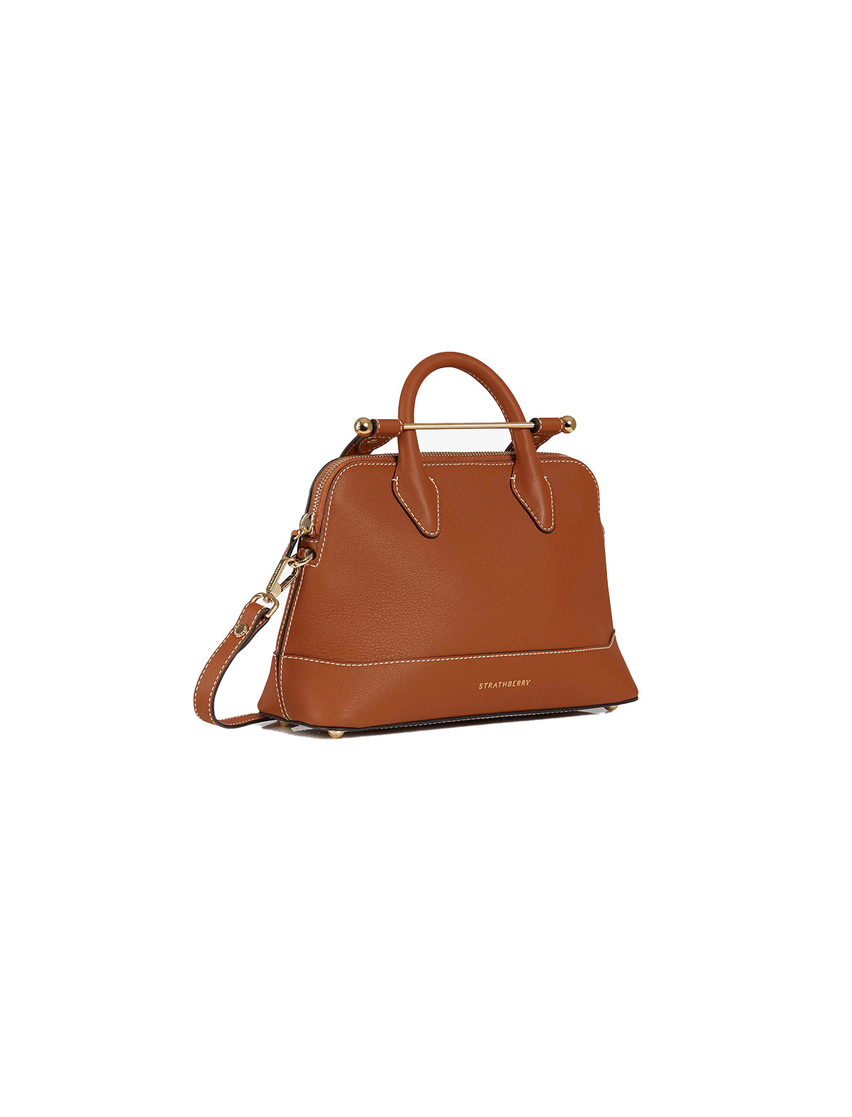 STRATHBERRY Dome Mini Bag in Chestnut