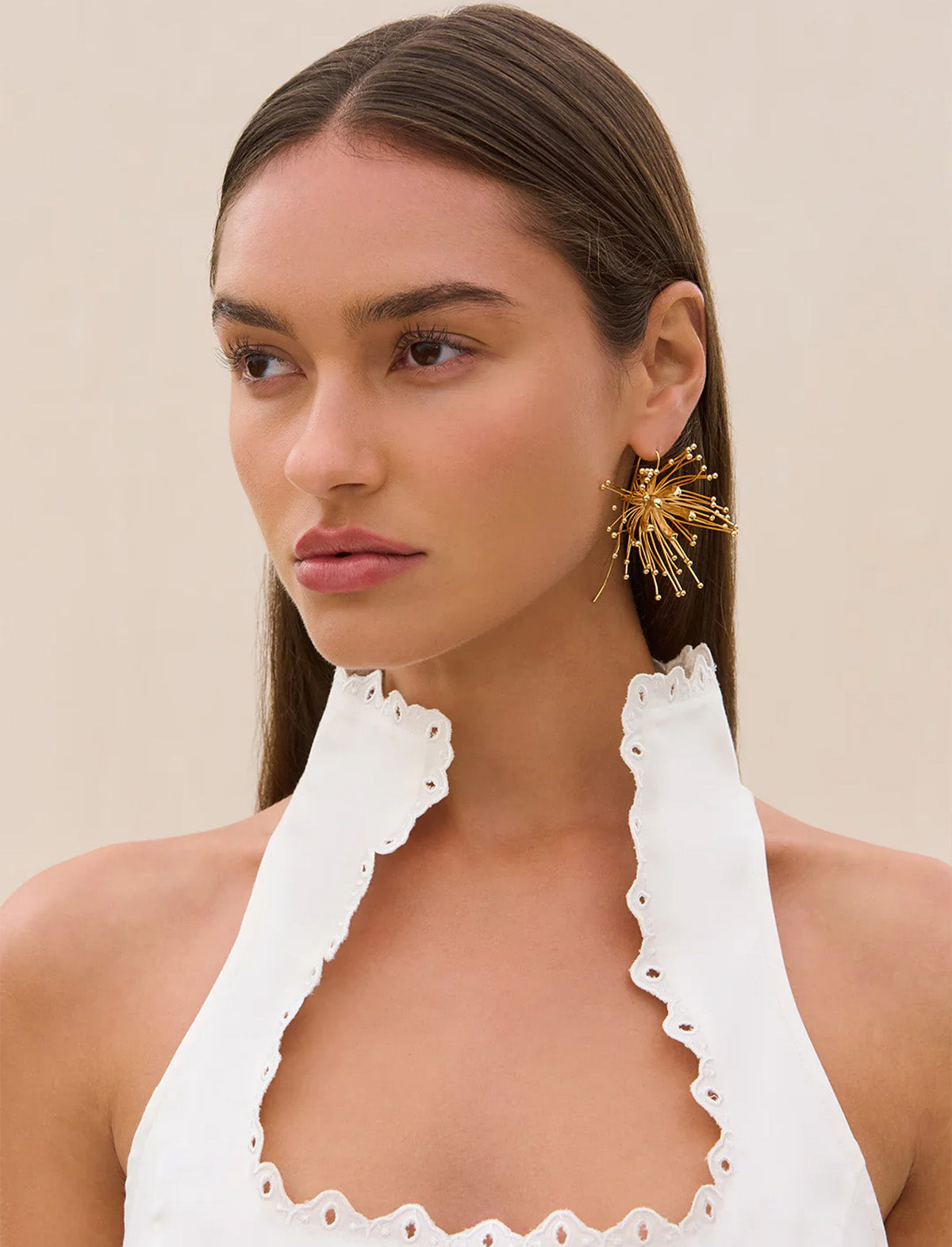 CULT GAIA Damita Earring in Shiny Brass