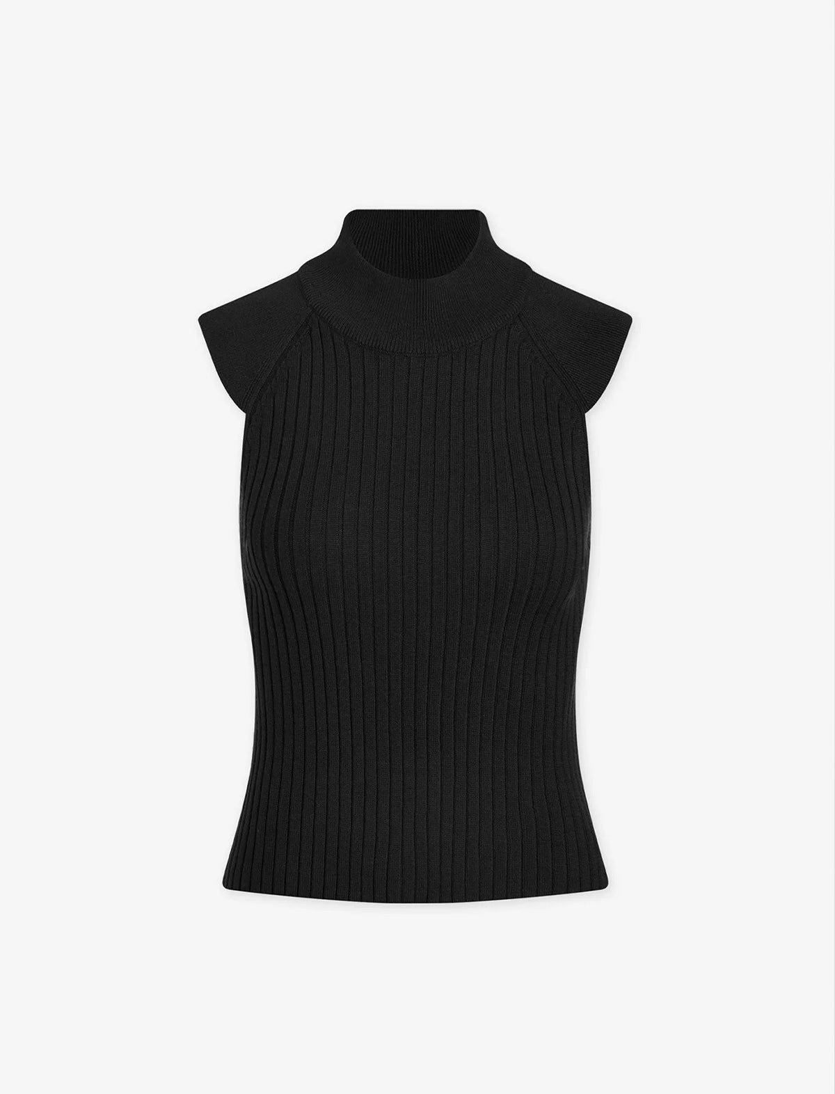 VARLEY Fowler Fitted Knit Tank In Black