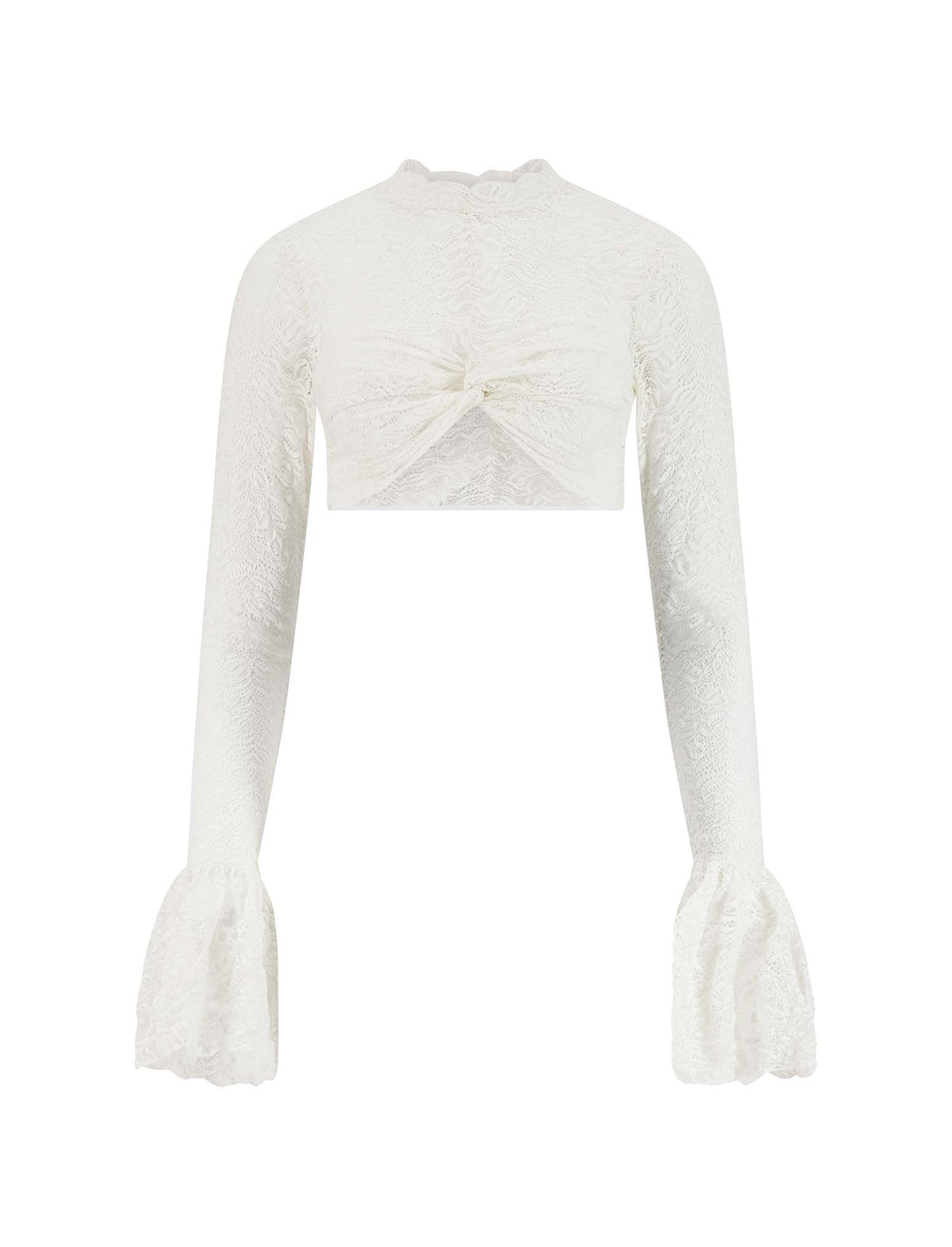 BEAUFILLE Frida Lace Blouse in White