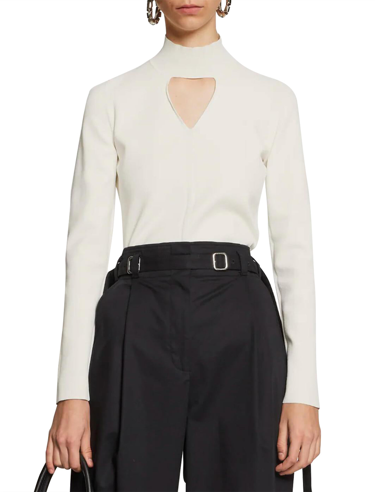 PROENZA SCHOULER WHITE LABEL Knit Turtleneck In Off White