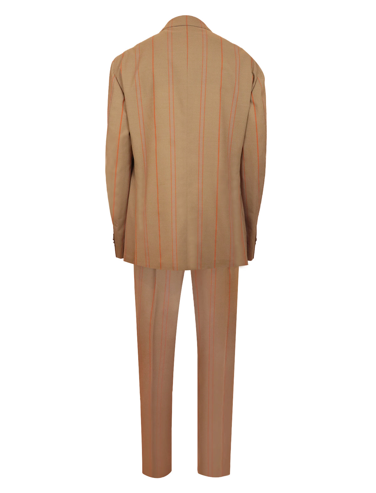 GABRIELE PASINI 2-Piece Milano Striped Suit in Marrone/ Multi