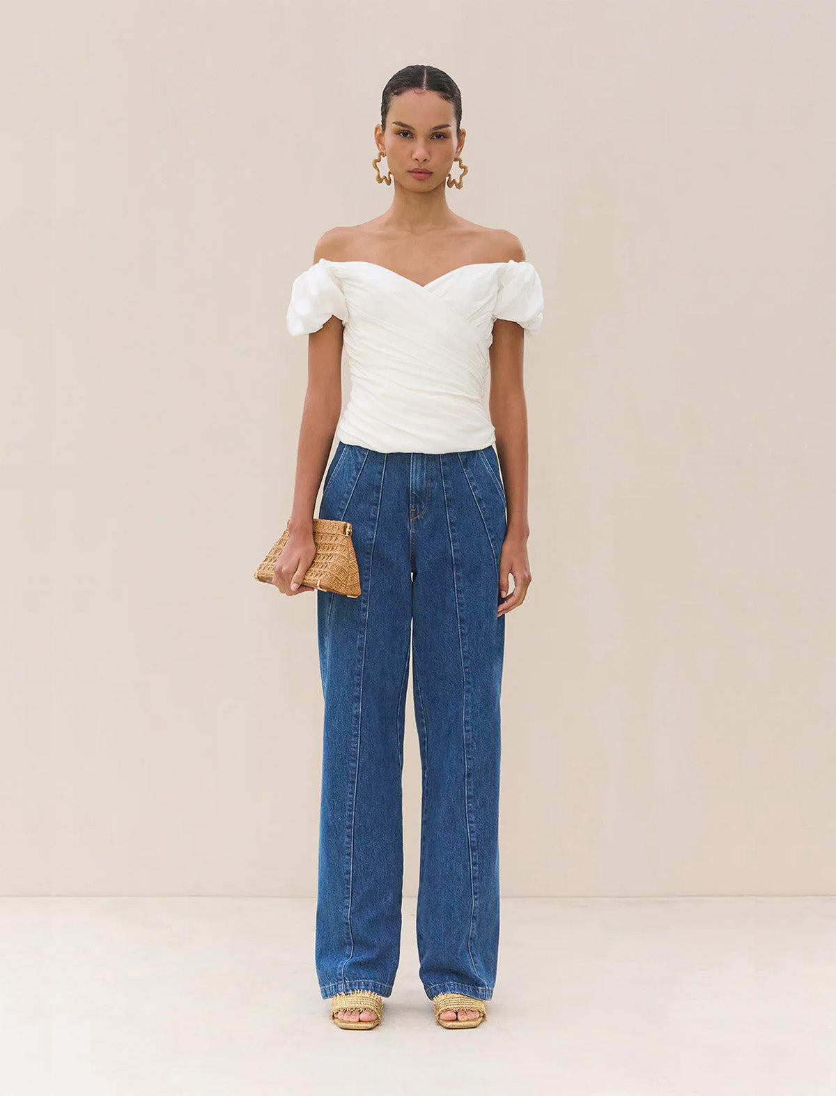CULT GAIA Helene Top in Off White