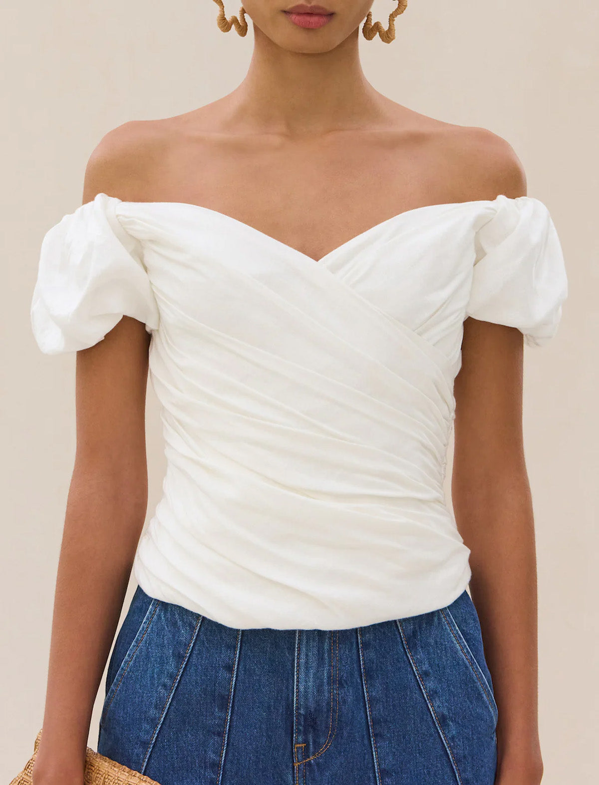 CULT GAIA Helene Top in Off White