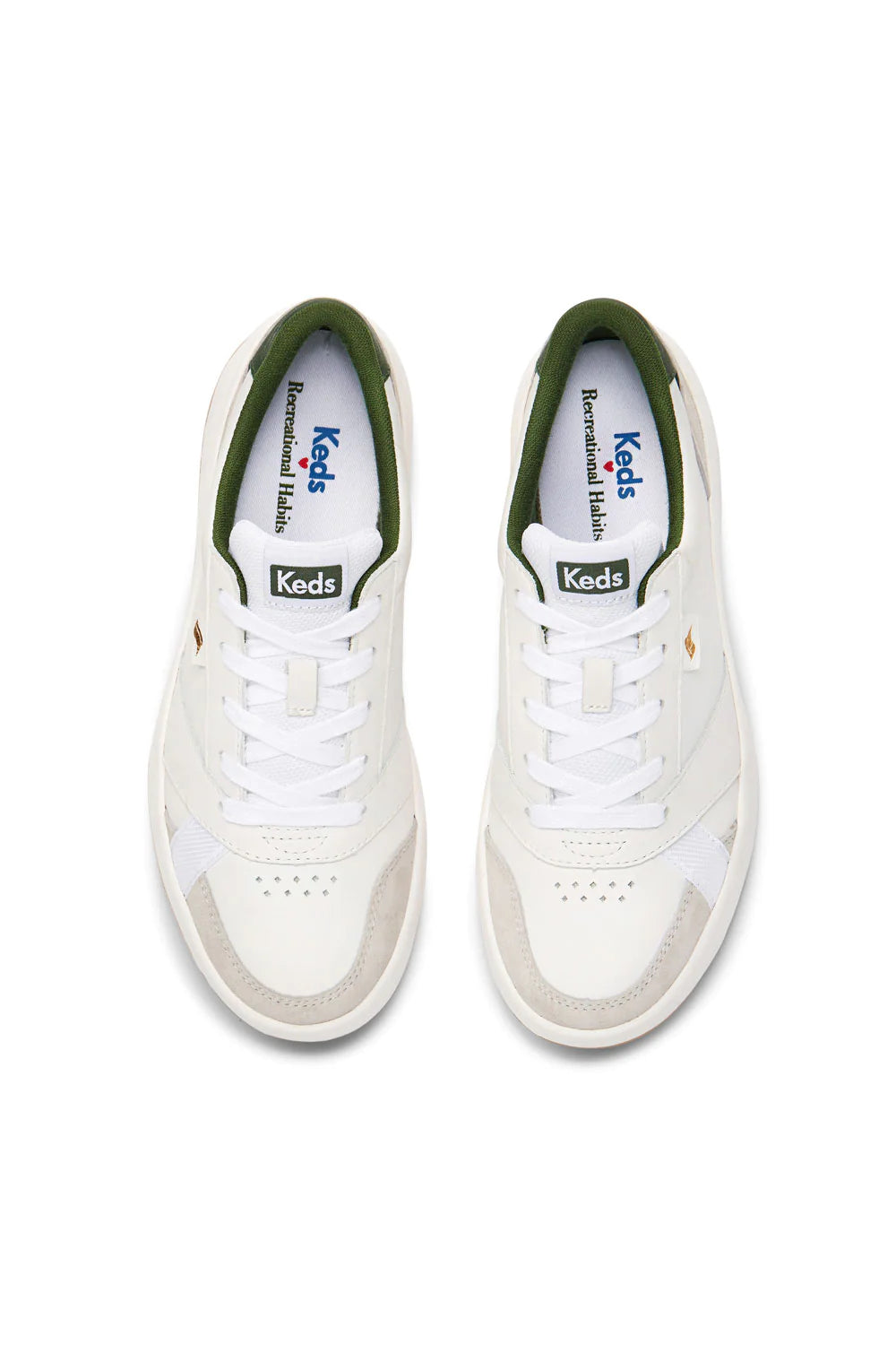 RECREATIONAL HABITS X KEDS Court Sneakers in White
