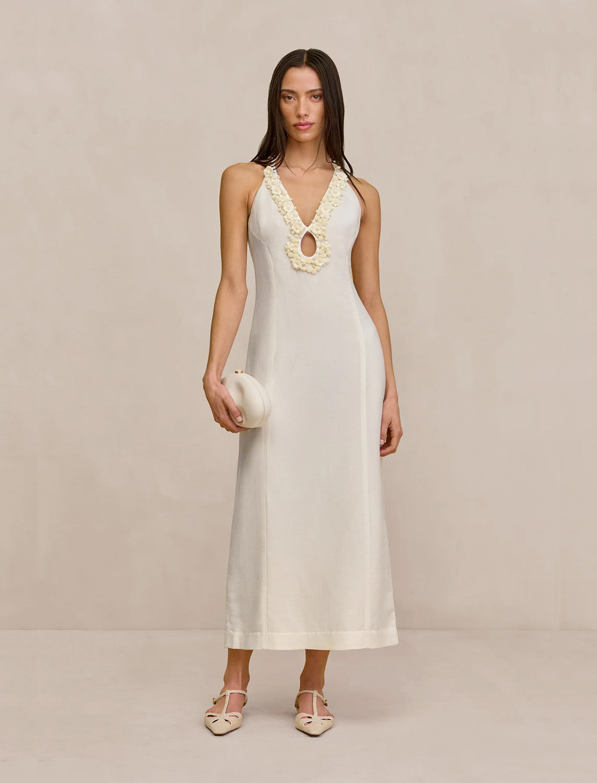CULT GAIA Lena Dress in Off White