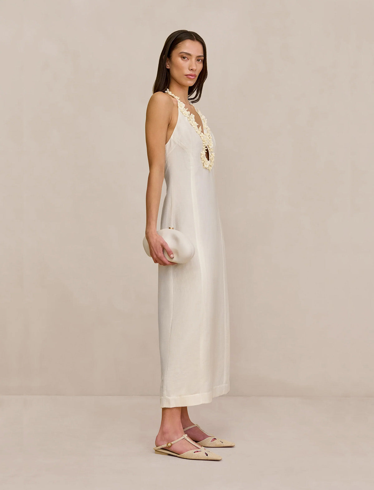 CULT GAIA Lena Dress in Off White
