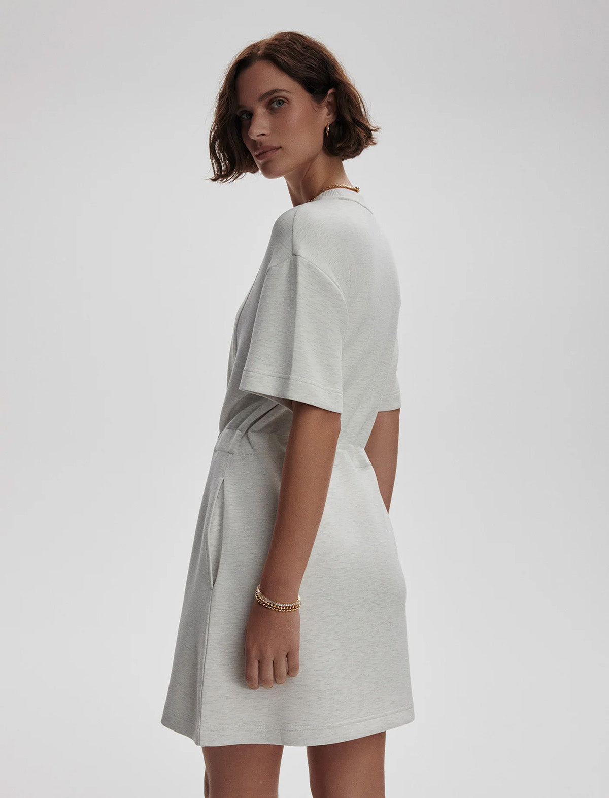 VARLEY Maple 2.0 Dress in Ivory Marl