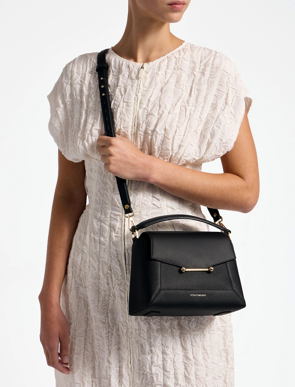 STRATHBERRY Mosaic Bag in Black