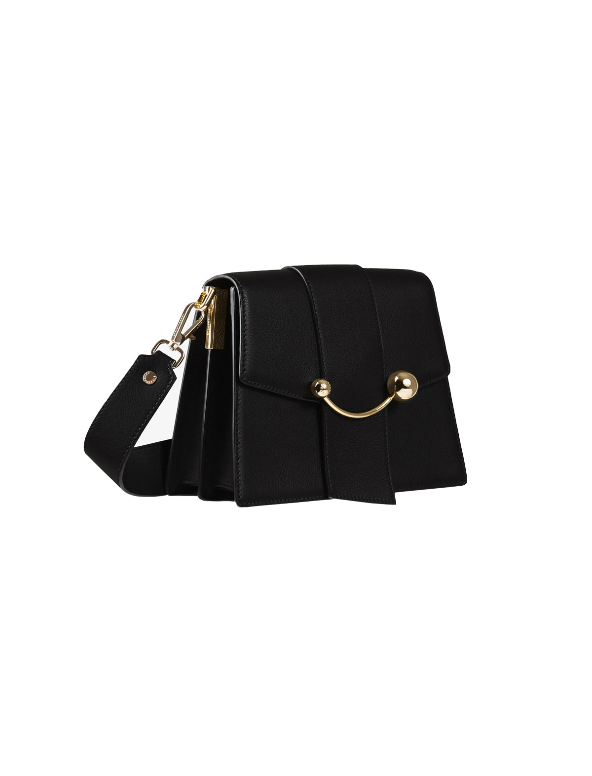 STRATHBERRY Box Crescent Bag in Black